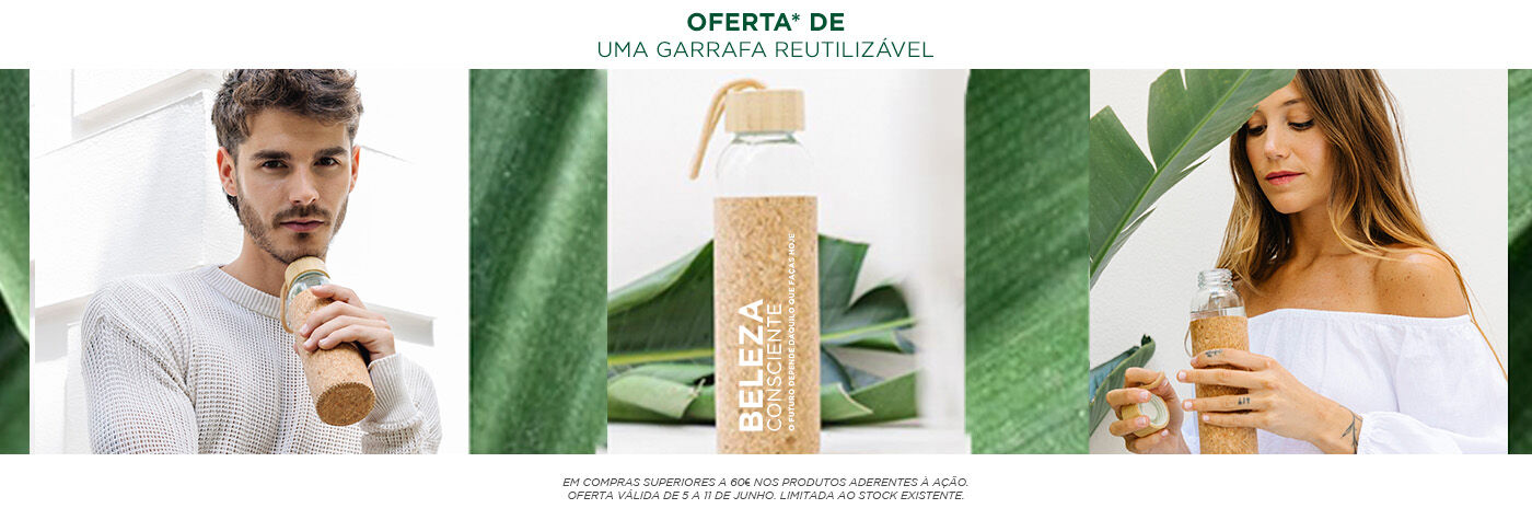 oferta de garrafa reutilizável