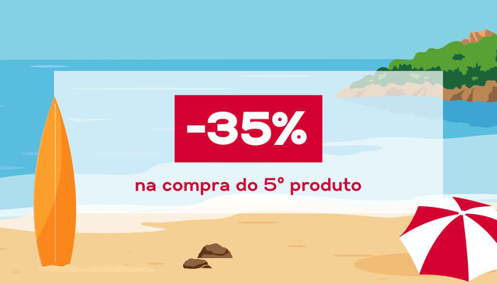 -35% na compra do 5º produto, ou...