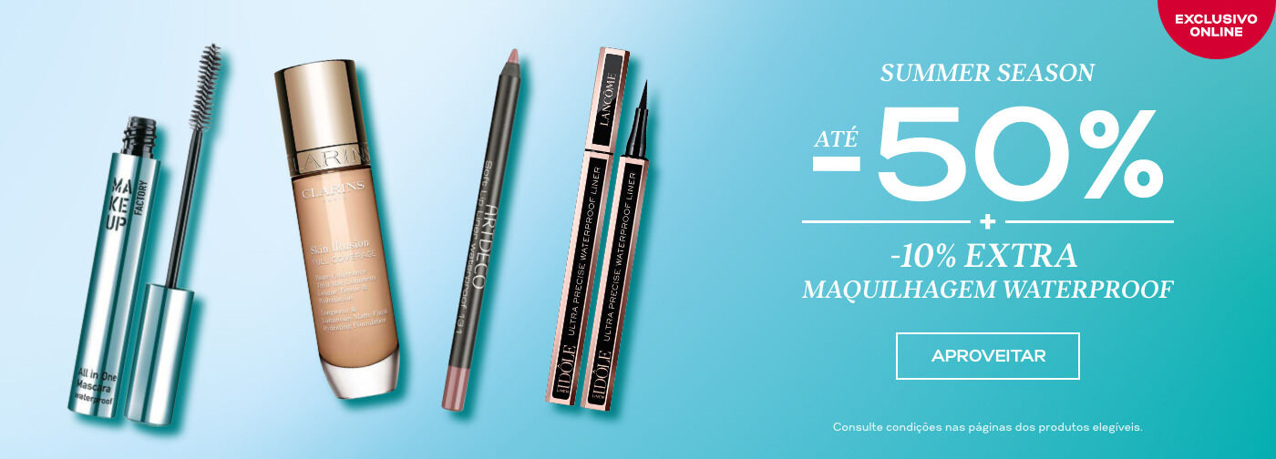 -10% extra maquilhagem waterproof
