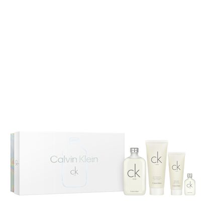 CK One - EDT 200 ml + BL 200 ml + HBW 100 ml + MINI EDT 15 ml - CALVIN KLEIN - CK ONE - Imagem