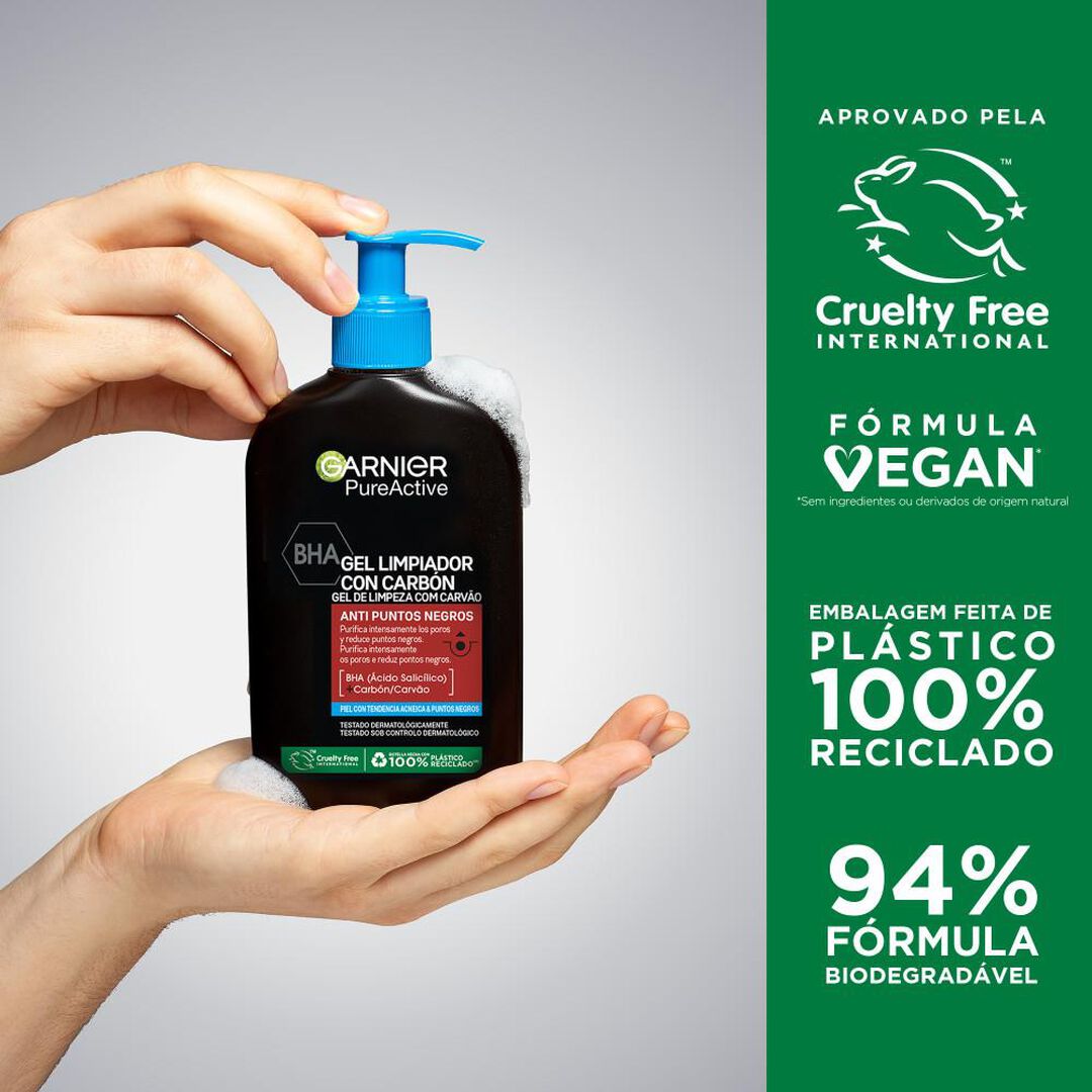 Pure Active Gel de Limpeza com Carv&atilde;o - GARNIER -  - Imagem 3