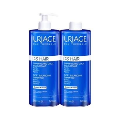 DS Hair Champ&ocirc; Balanceador Suave 2x500ml - URIAGE -  - Imagem