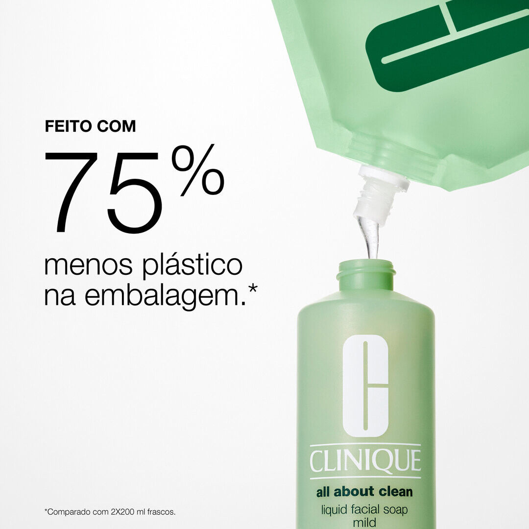 Recarga Liquid Facial Soap Mild - CLINIQUE - All About Clean - Imagem 2