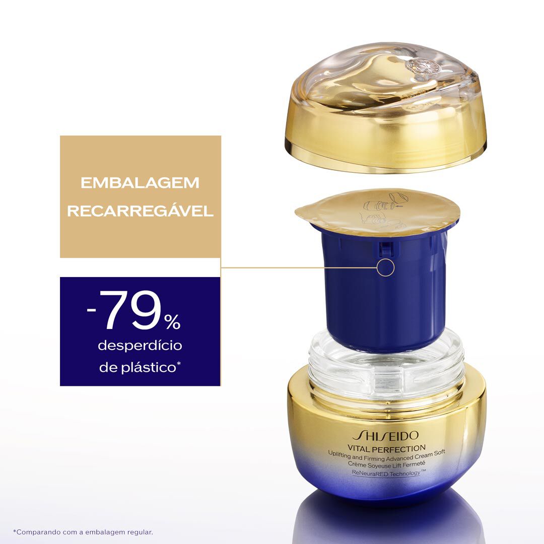(REFILL) UPLIFTING & FIRMING ADVANCED CREAM SOFT - SHISEIDO - VITAL PERFECTION - Imagem 8