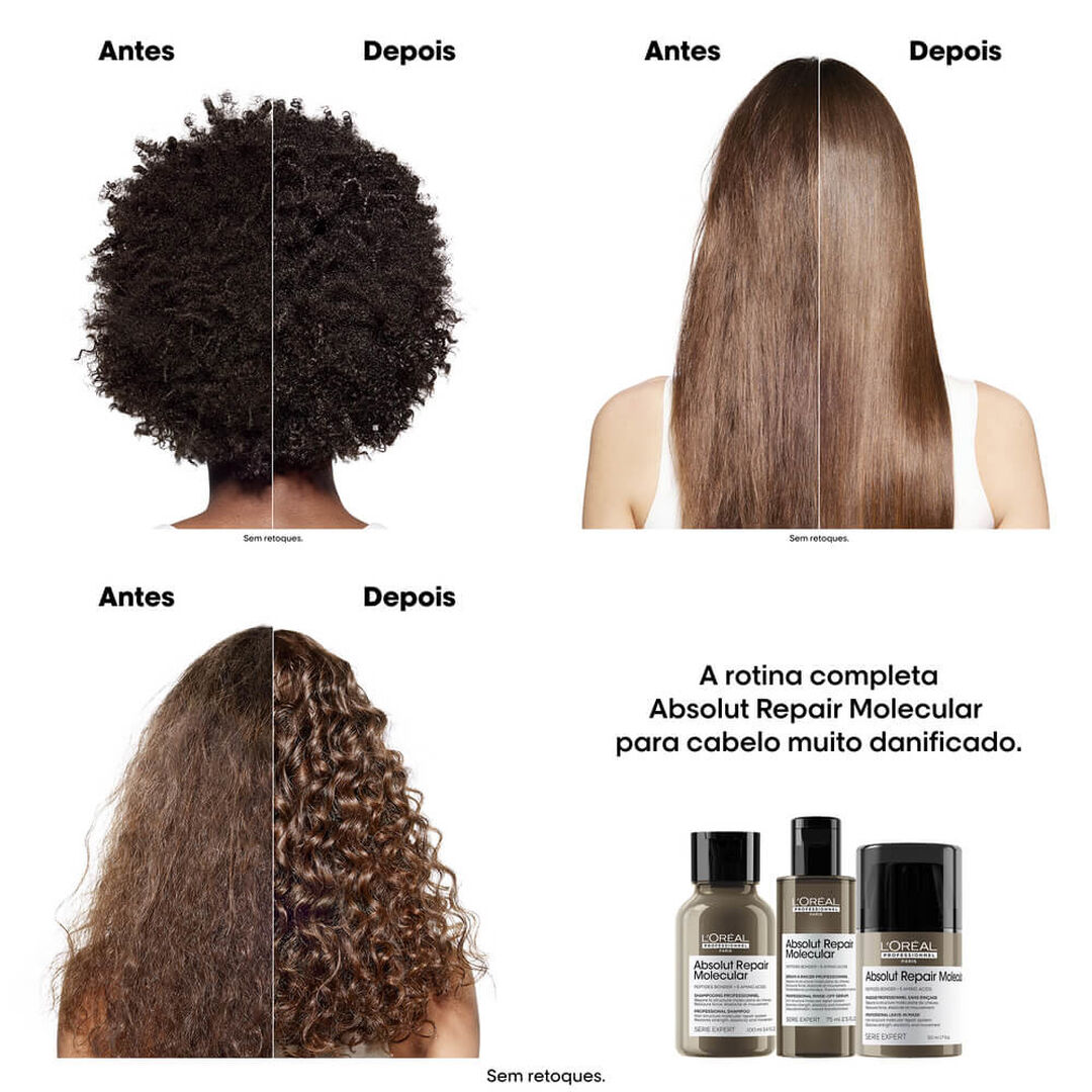 Shampoo Absolut Repair Molecular - L'OR&Eacute;AL PROFESSIONNEL - SERIE EXPERT - Imagem 2