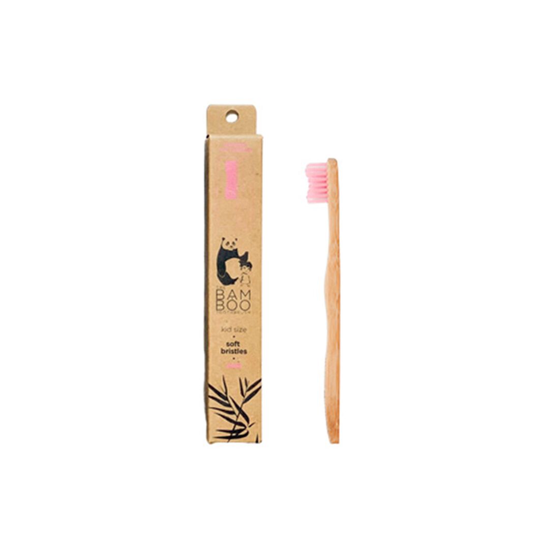 Toothbrush Kid Soft Pink - The Bam & Boo Toothbrush - The Bamboo Toothbrush - Imagem 1