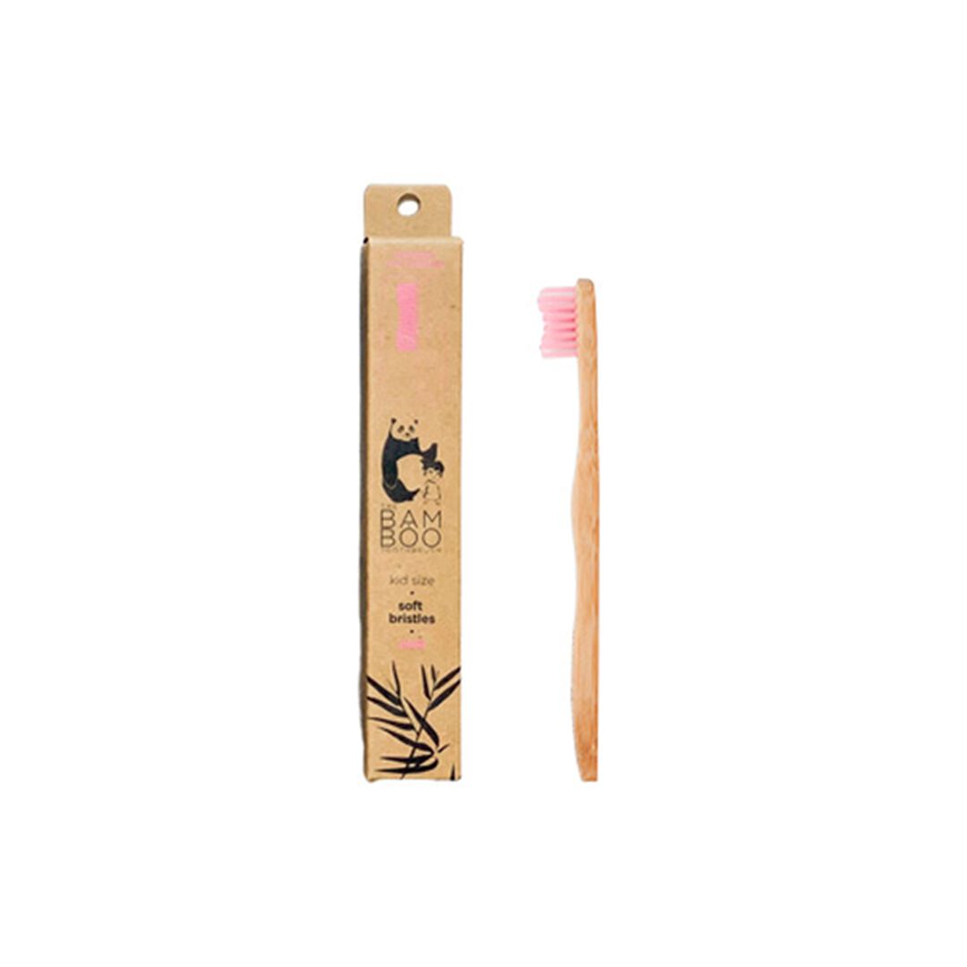 Toothbrush Kid Soft Pink - The Bam & Boo Toothbrush - The Bamboo Toothbrush - Imagem 1