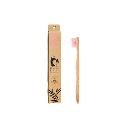 Toothbrush Kid Soft Pink - The Bam & Boo Toothbrush - The Bamboo Toothbrush - Imagem