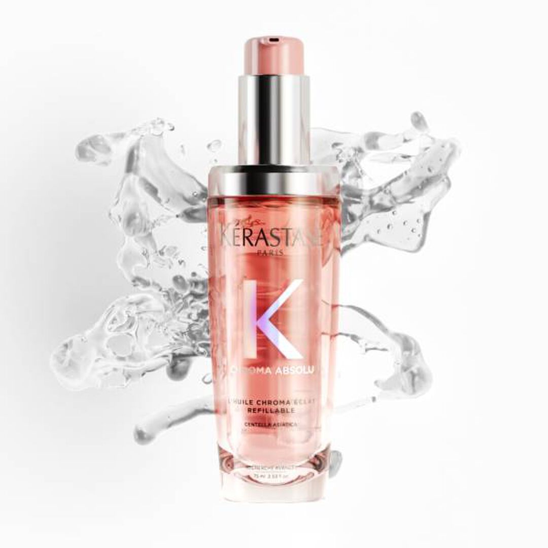 ÓLEO SUBLIMADOR DE BRILHO RECARREGÁVEL L'HUILE CHROMA ÉCLAT - KERASTASE - Chroma Absolu - Imagem 2