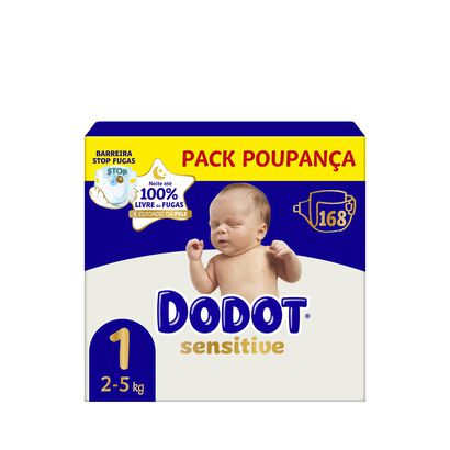 Fraldas Sensitive Tamanho 1 (2kg-5kg) - DODOT -  - Imagem