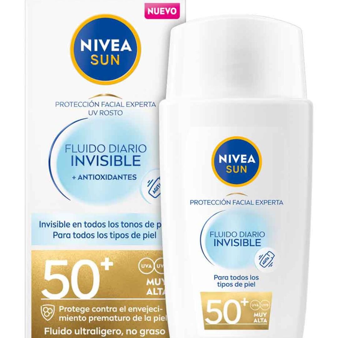 Nivea Sun - Fluido UV Rosto Di&aacute;rio Invis&iacute;vel FP50+ - NIVEA -  - Imagem 1