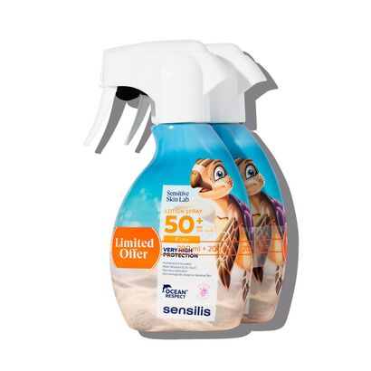 Pediatrics Lo&ccedil;&atilde;o Spray SPF50+ 2x200ml - SENSILIS -  - Imagem