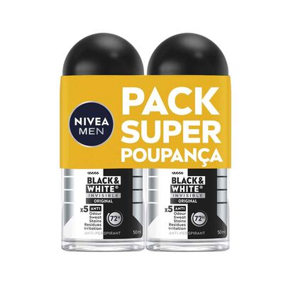 Nivea Men - Invisible for Black & White Original Roll-on - NIVEA -  - Imagem