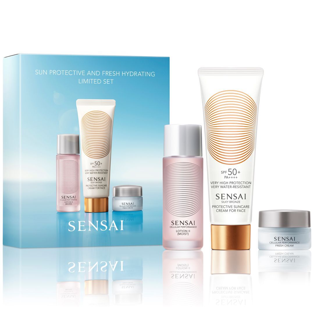 Coffret Prote&ccedil;&atilde;o Solar e Hidrata&ccedil;&atilde;o - SENSAI - Silky Bronze - Imagem 1
