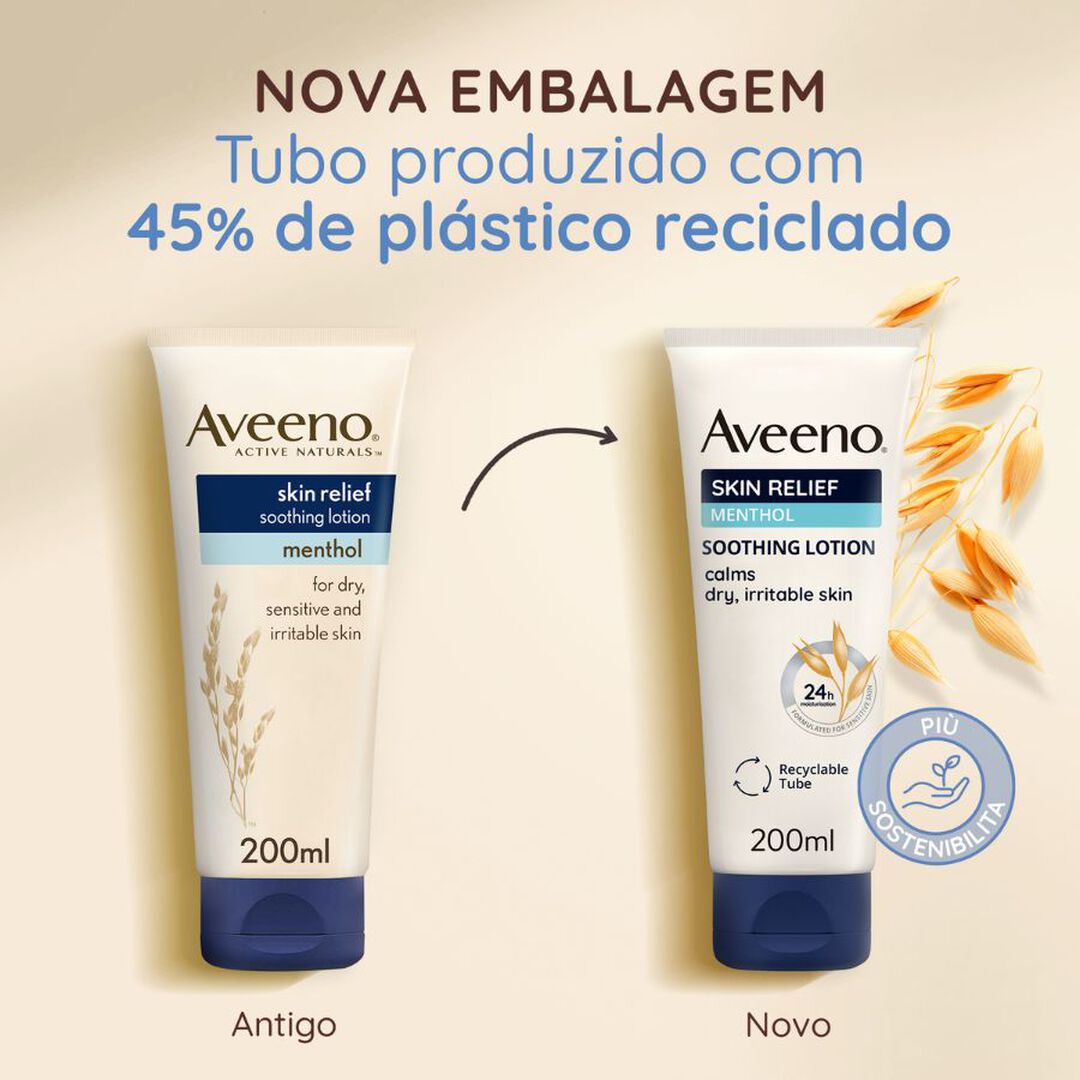 Skin Relief - Loção Calmante com Extrato de Mentol - AVEENO -  - Imagem 4