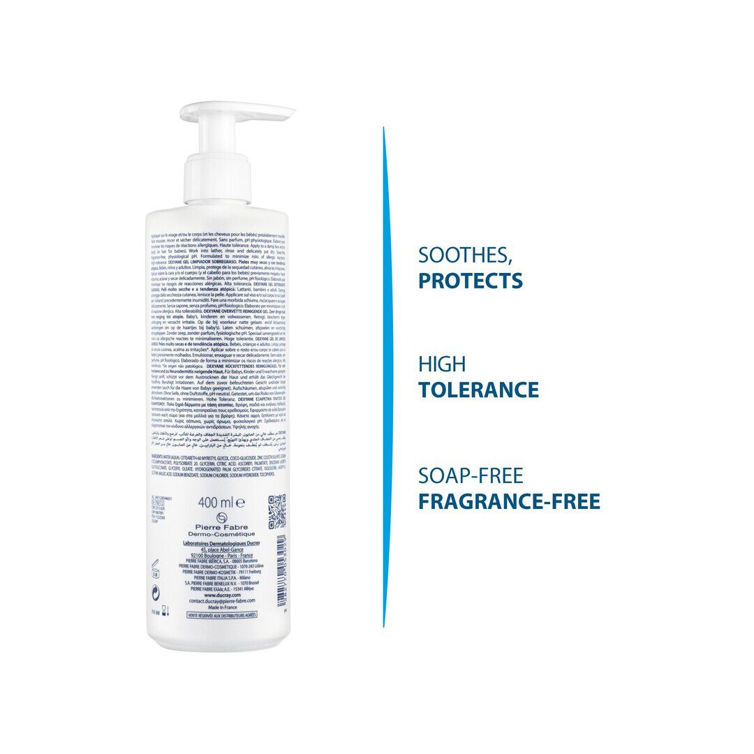 Ducray Dexyane Gel Limpeza 400ML - DUCRAY -  - Imagem 5