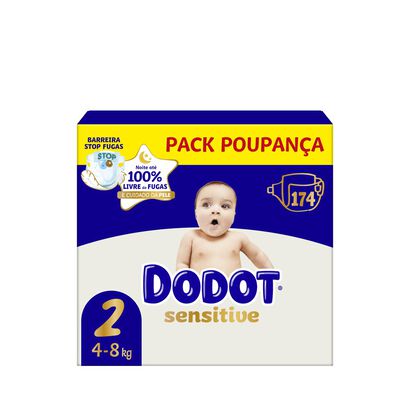 Fraldas Sensitive Tamanho 2 (4kg-8kg) - DODOT -  - Imagem