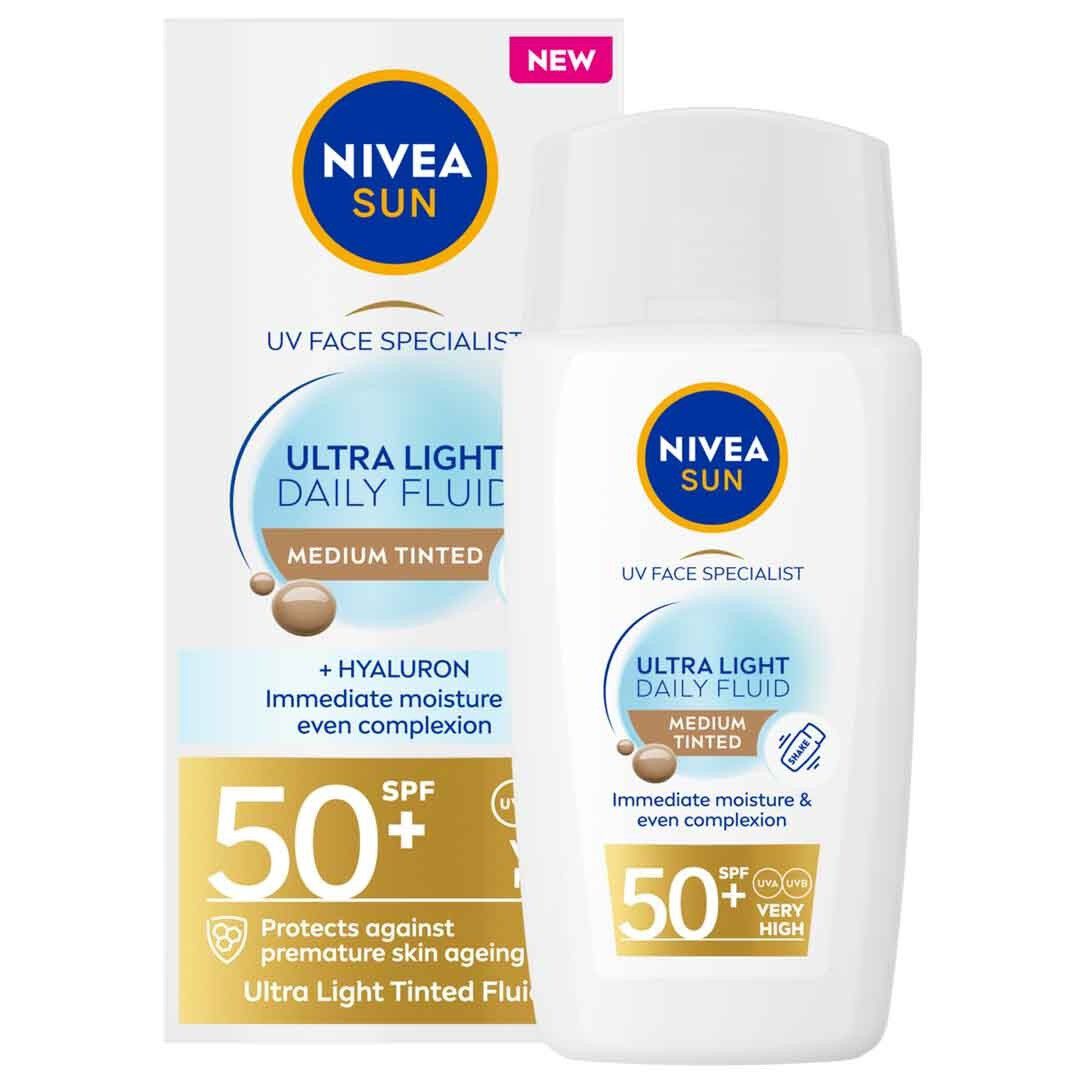 Sun Fluido UV Rosto (Tom M&eacute;dio) - NIVEA -  - Imagem 1