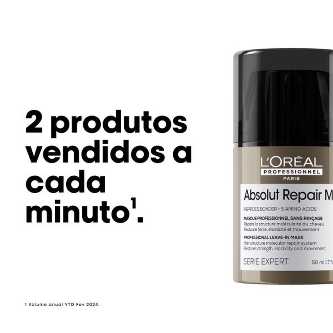 M&aacute;scara Leave-In - L'OR&Eacute;AL PROFESSIONNEL - Absolut Repair Molecular - Imagem 2