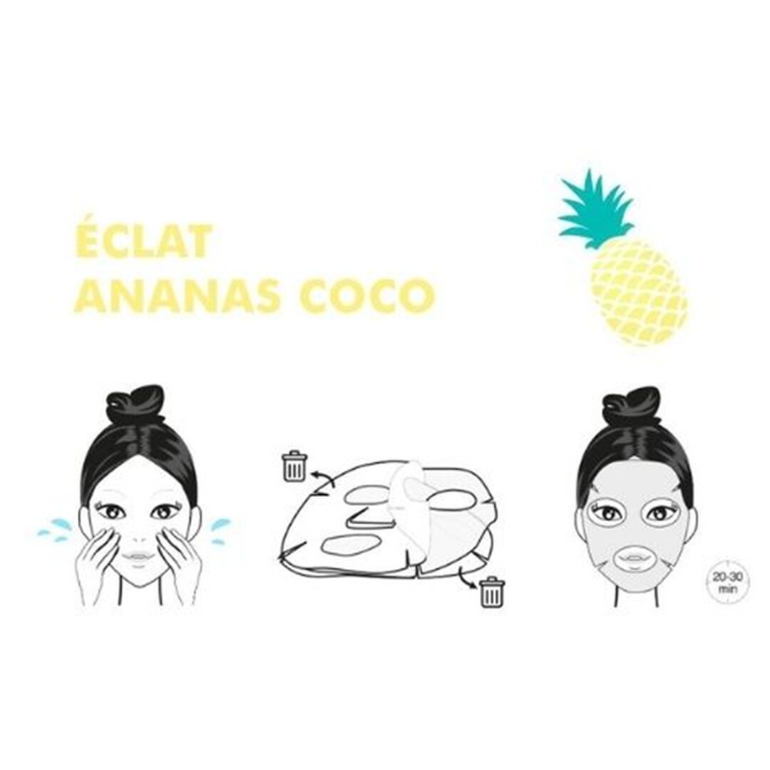 Face Mask Radiance Pineapple Coconut - INUWET -  - Imagem 2