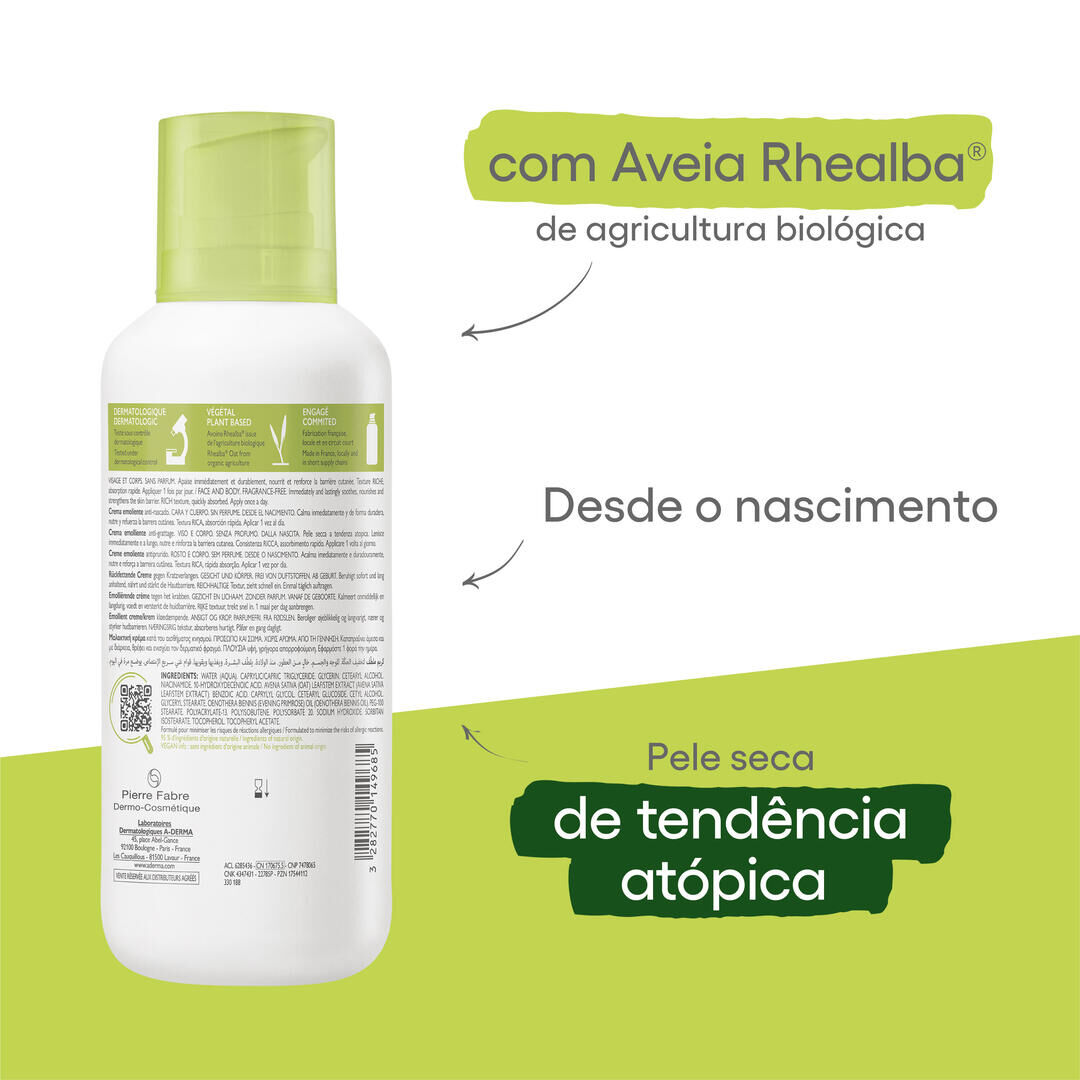 Exomega Control - Creme Emoliente Antiprurido - A-DERMA -  - Imagem 5