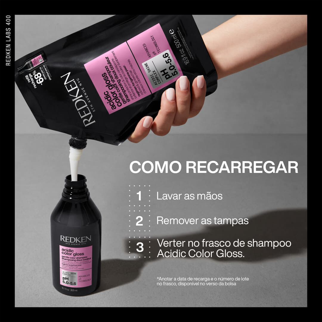 Recarga - Champ&ocirc; - Redken - ACIDIC COLOR GLOSS - Imagem 6
