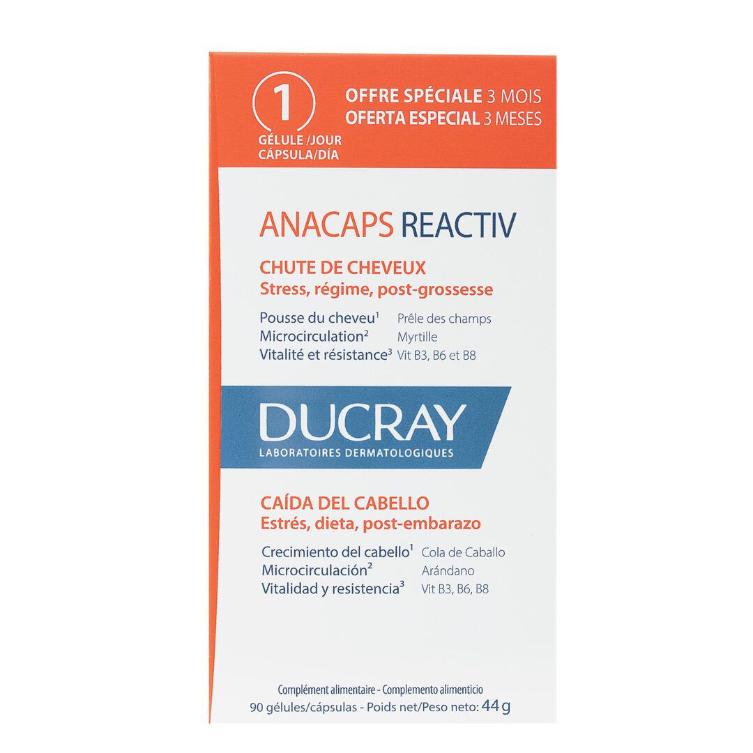 Anacaps Reactiv c&aacute;psulas Queda de Cabelo - DUCRAY -  - Imagem 7