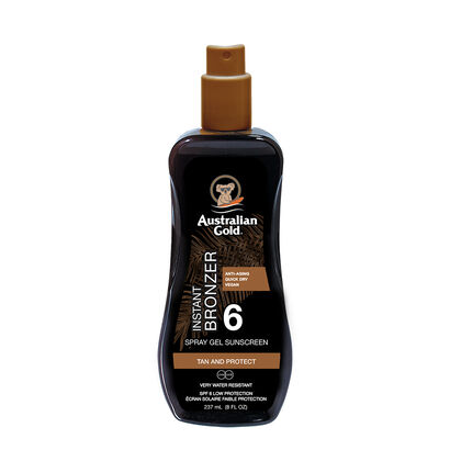 Instant Bronzer Spray Gel Sunscreen SPF6 - AUSTRALIAN GOLD -  - Imagem