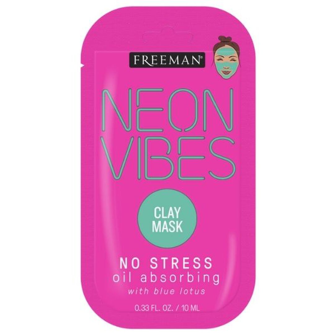 Neon Vibes No Oil Absorbing Clay Mask Sachet - Freeman - Cuidados de Rosto - Imagem 1