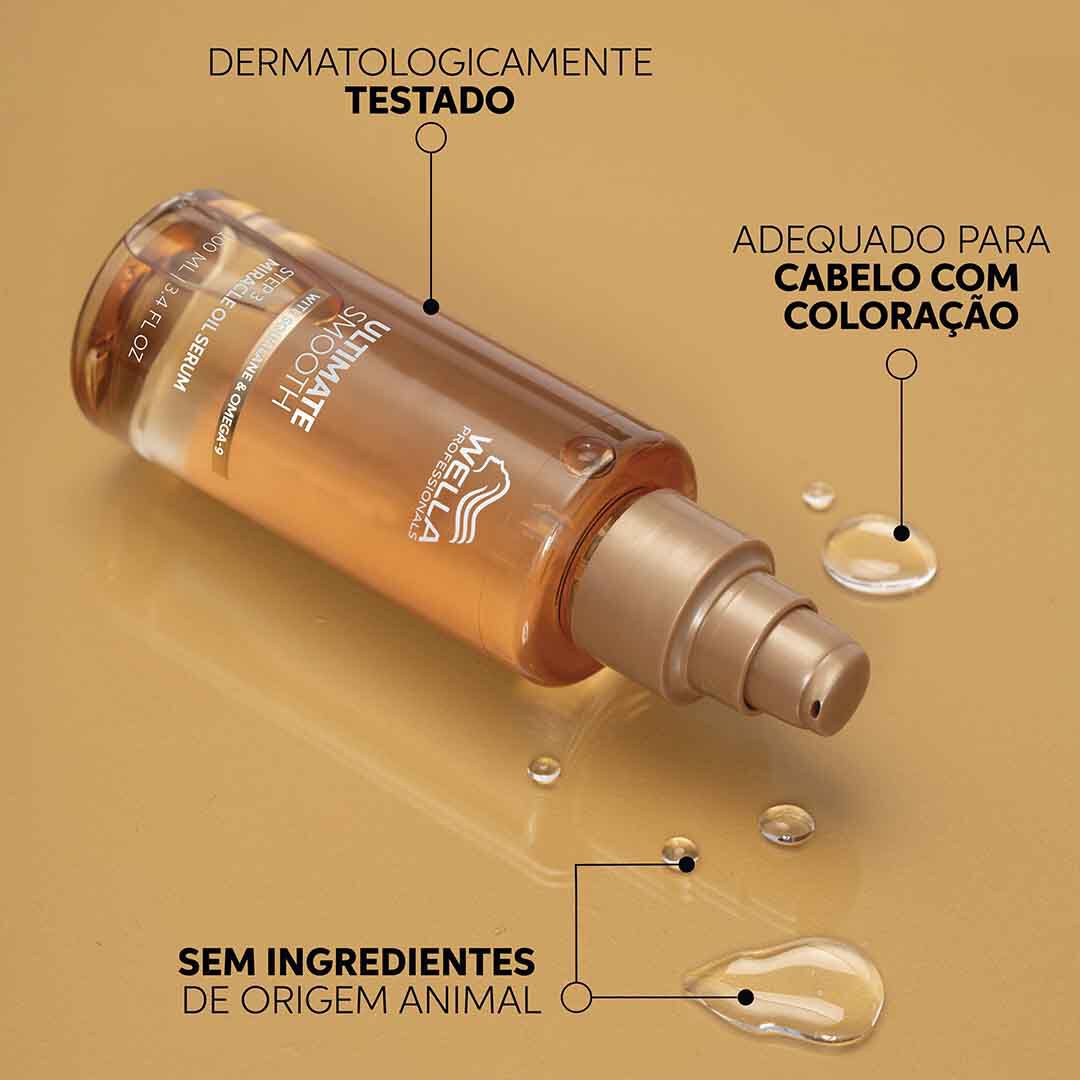 Ultimate Smooth - Miracle Oil Serum - WELLA HAIR CARE - Ultimate - Imagem 4
