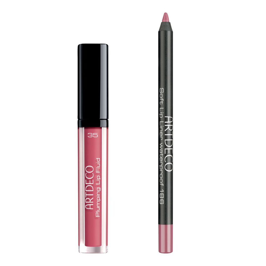 Set Plumping Lip Fluid (35-Juicy Berry) & Soft Lip Liner Waterproof (186-Shyrose) - ARTDECO -  - Imagem 3