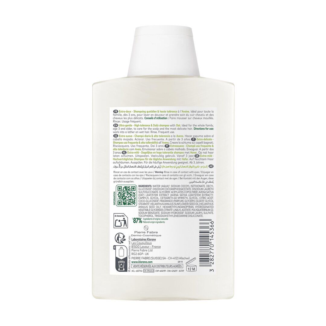 Champ&ocirc; Aveia Ultra-Suave Cabelo Normal - KLORANE -  - Imagem 6