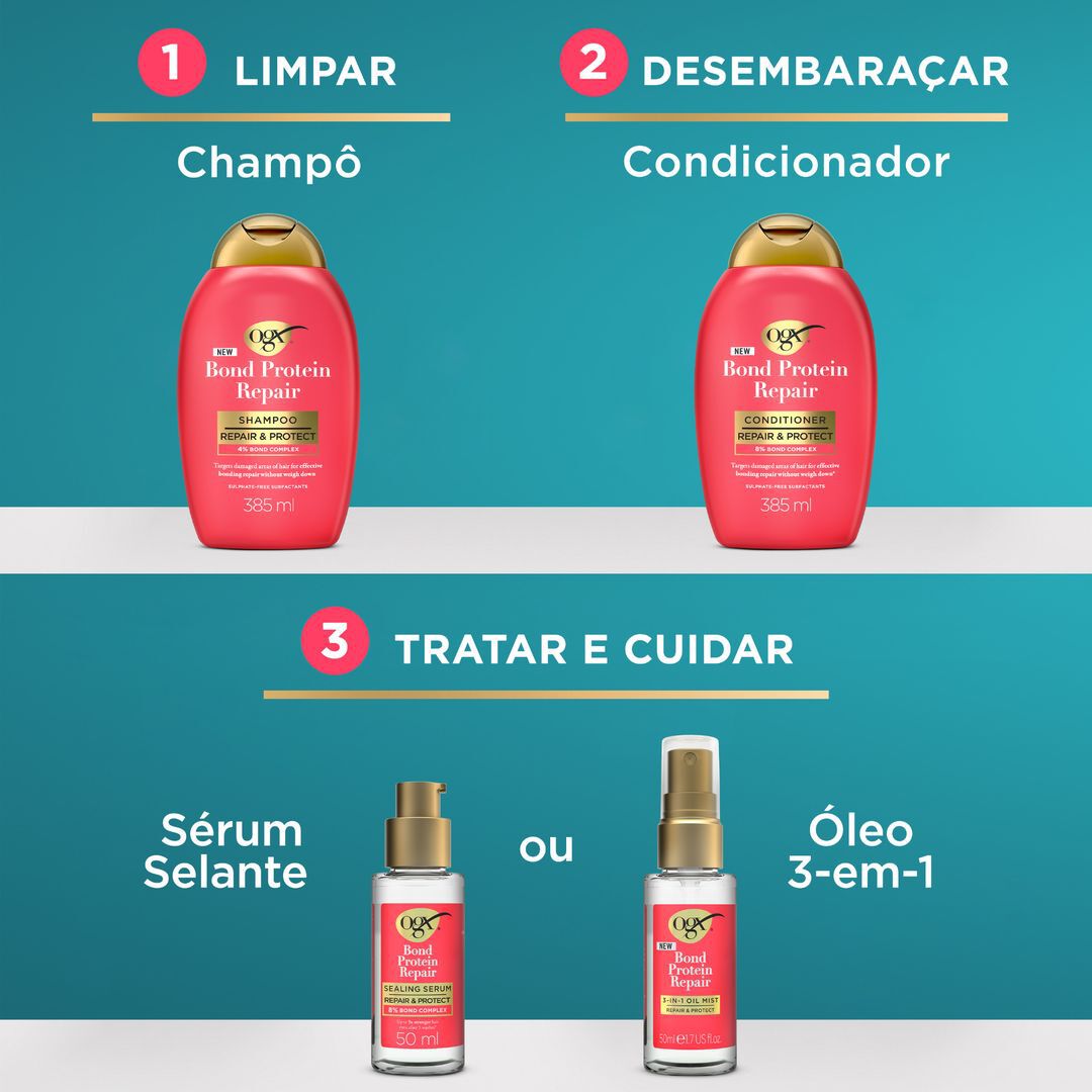 Condicionador Bond Protein Repair - OGX - Bond Repair - Imagem 7