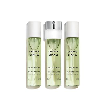 EAU DE TOILETTE TWIST AND SPRAY RECARGAS - CHANEL - CHANCE EAU FRAICHE - Imagem