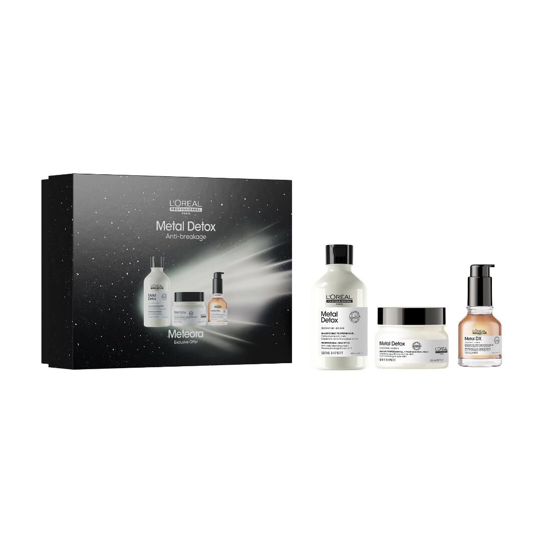 Coffret Metal Detox Trio L'Or&eacute;al Professionnel - L'OR&Eacute;AL PROFESSIONNEL - SERIE EXPERT - Imagem 1