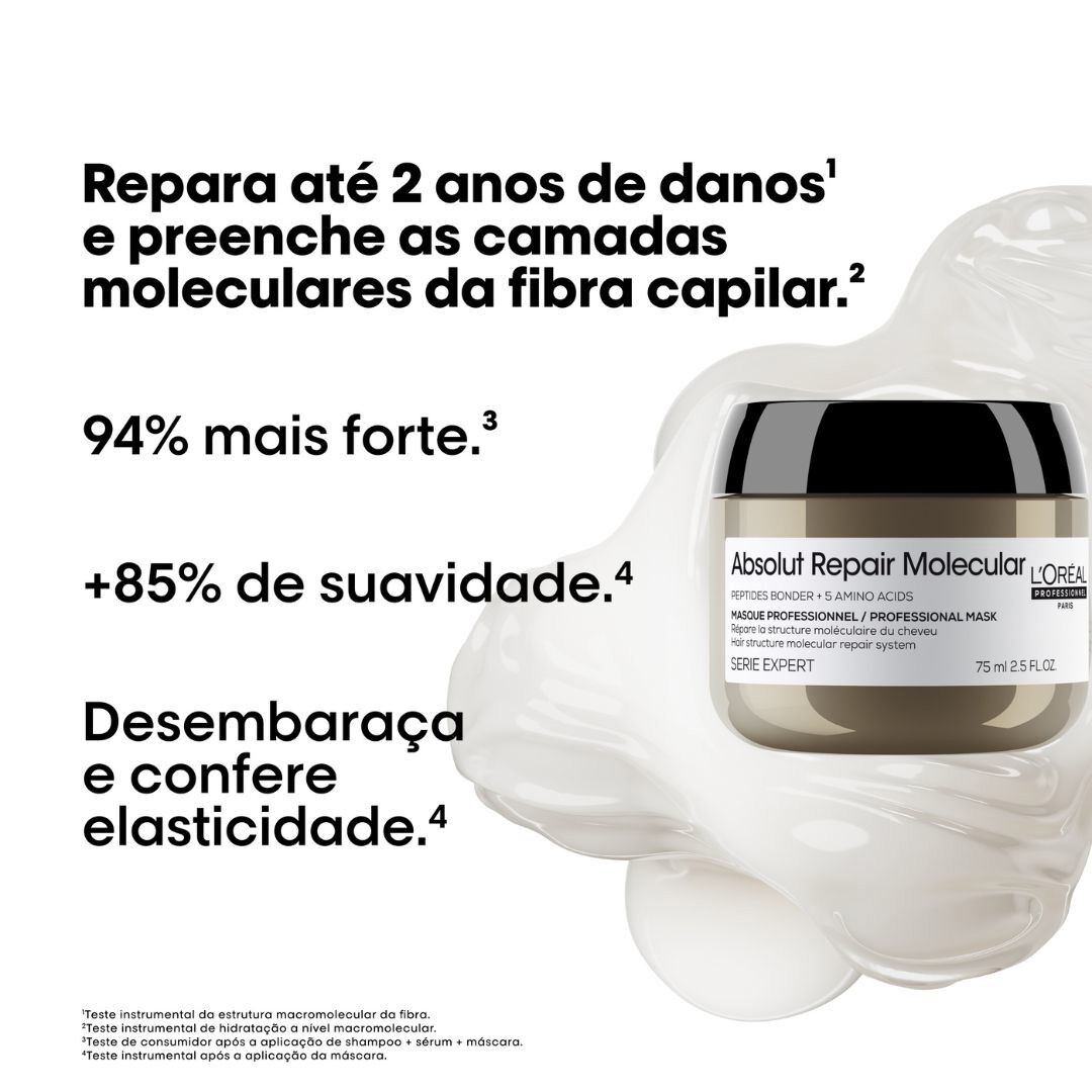 Absolut Repair Molecular M&aacute;scara - L'OR&Eacute;AL PROFESSIONNEL - SERIE EXPERT - Imagem 2