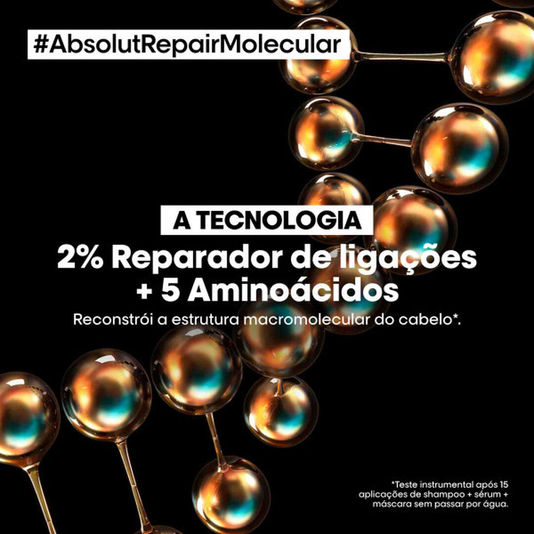 M&aacute;scara Leave-In - L'OR&Eacute;AL PROFESSIONNEL - Absolut Repair Molecular - Imagem 3