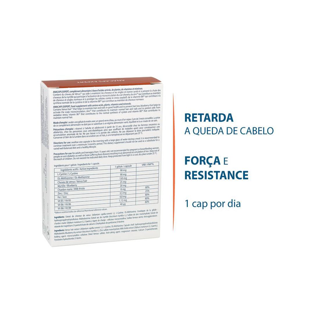 C&aacute;psulas Queda Cabelo Cr&oacute;nica Anacaps Expert - DUCRAY -  - Imagem 4