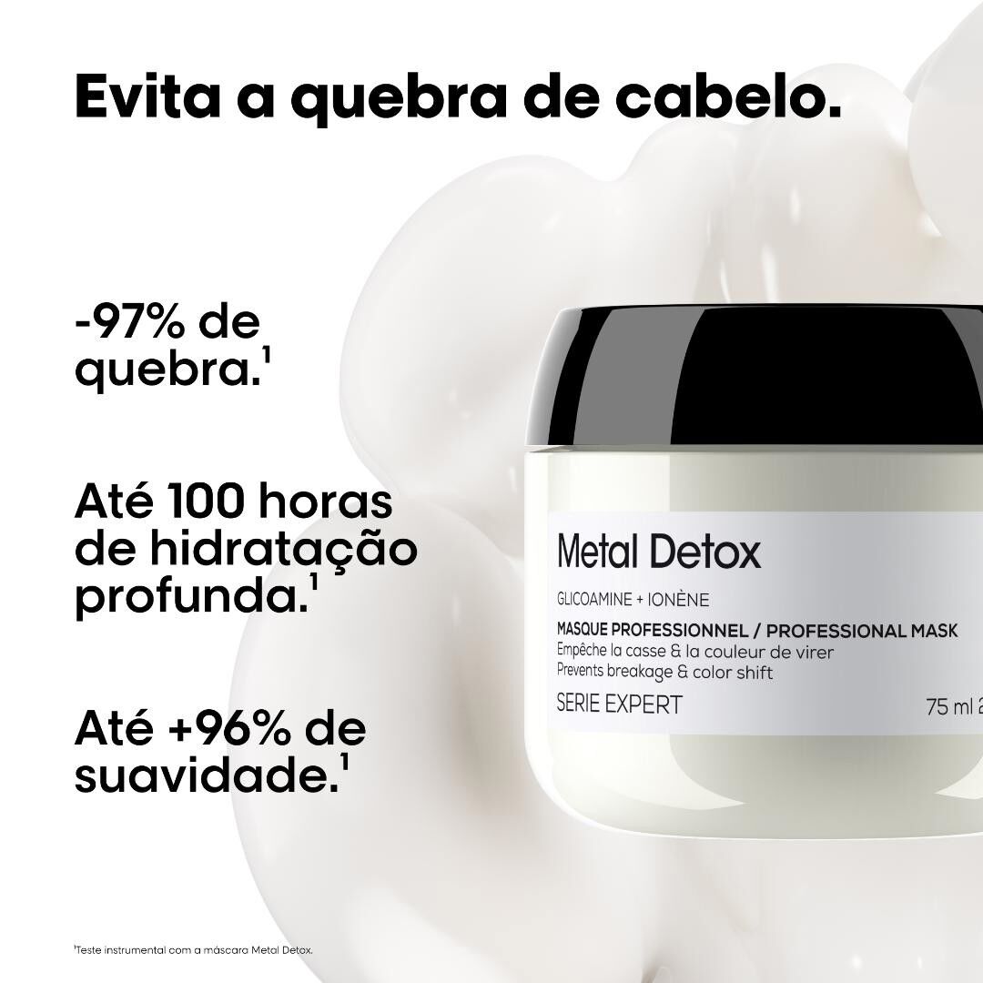 Metal Detox - M&aacute;scara - L'OR&Eacute;AL PROFESSIONNEL - SERIE EXPERT - Imagem 2