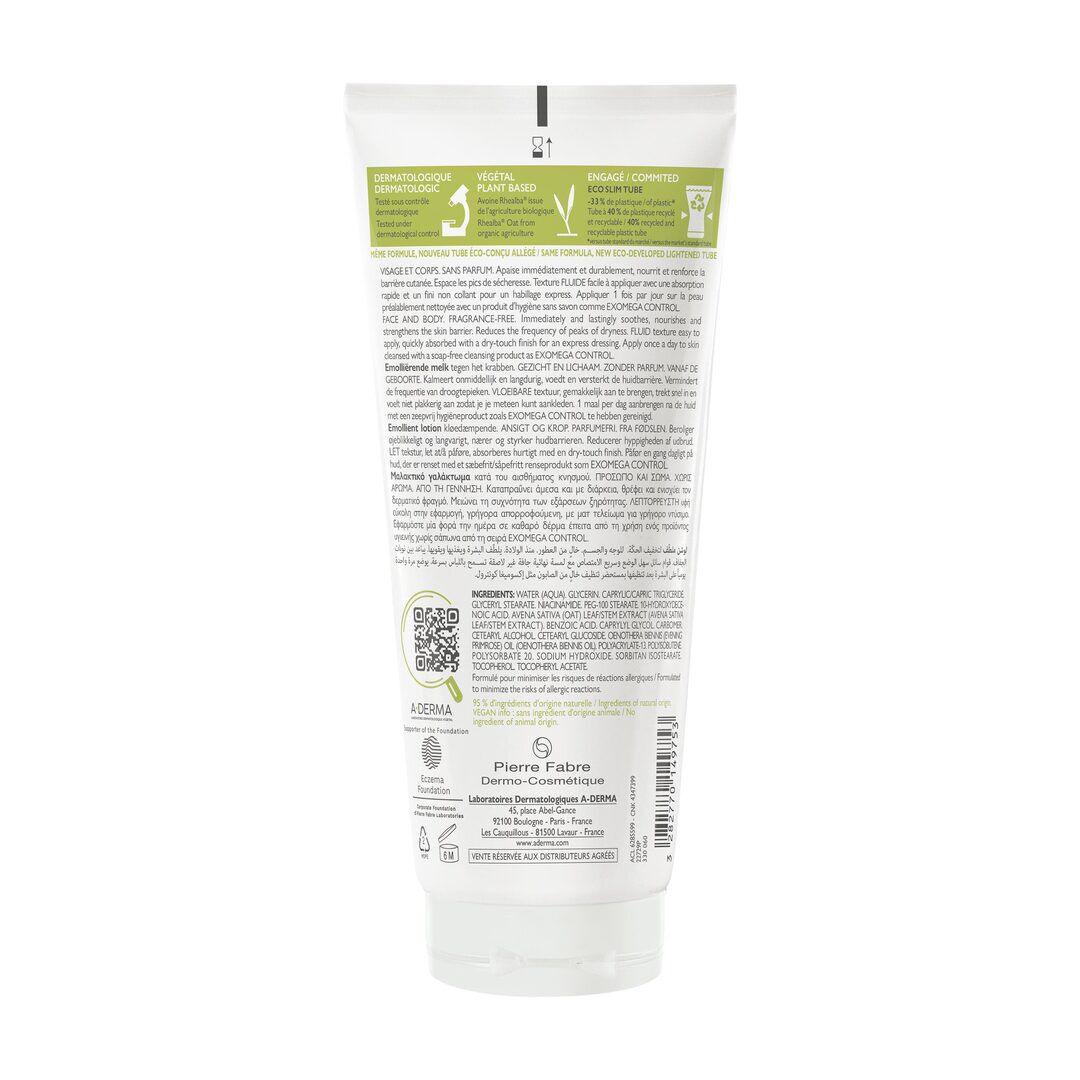 Exomega Control - Lo&ccedil;&atilde;o Emoliente - A-DERMA -  - Imagem 9