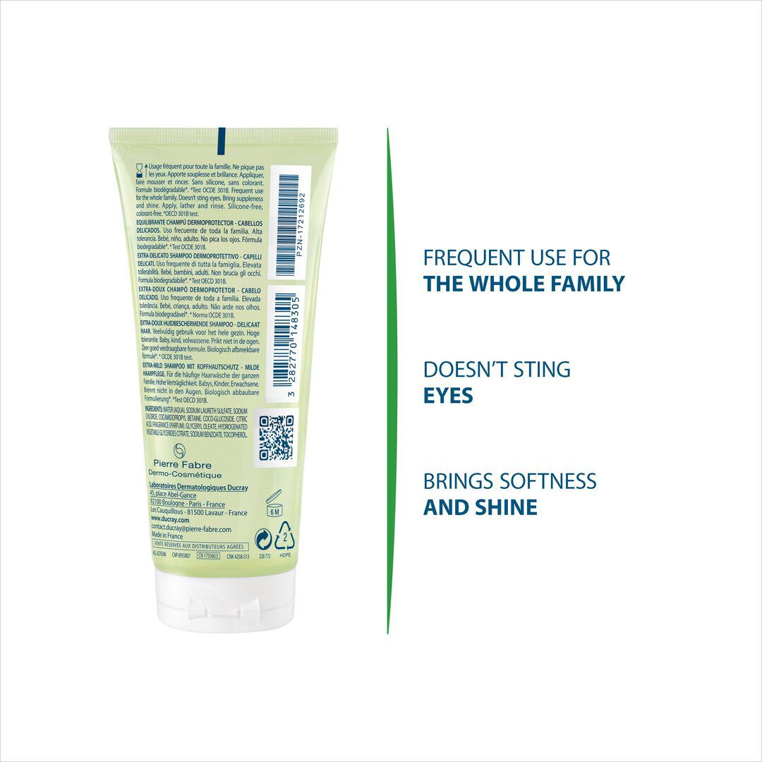 Ducray Extra-Doux Champô 100ML - DUCRAY -  - Imagem 2