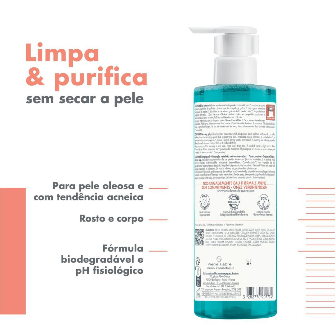 Cleanance Gel Limpeza Pele Oleosa - AVENE -  - Imagem 3