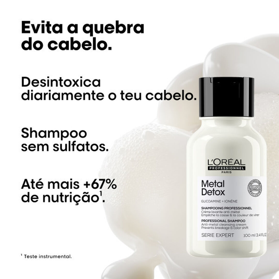 Champ&ocirc; - L'OR&Eacute;AL PROFESSIONNEL - Metal Detox - Imagem 3