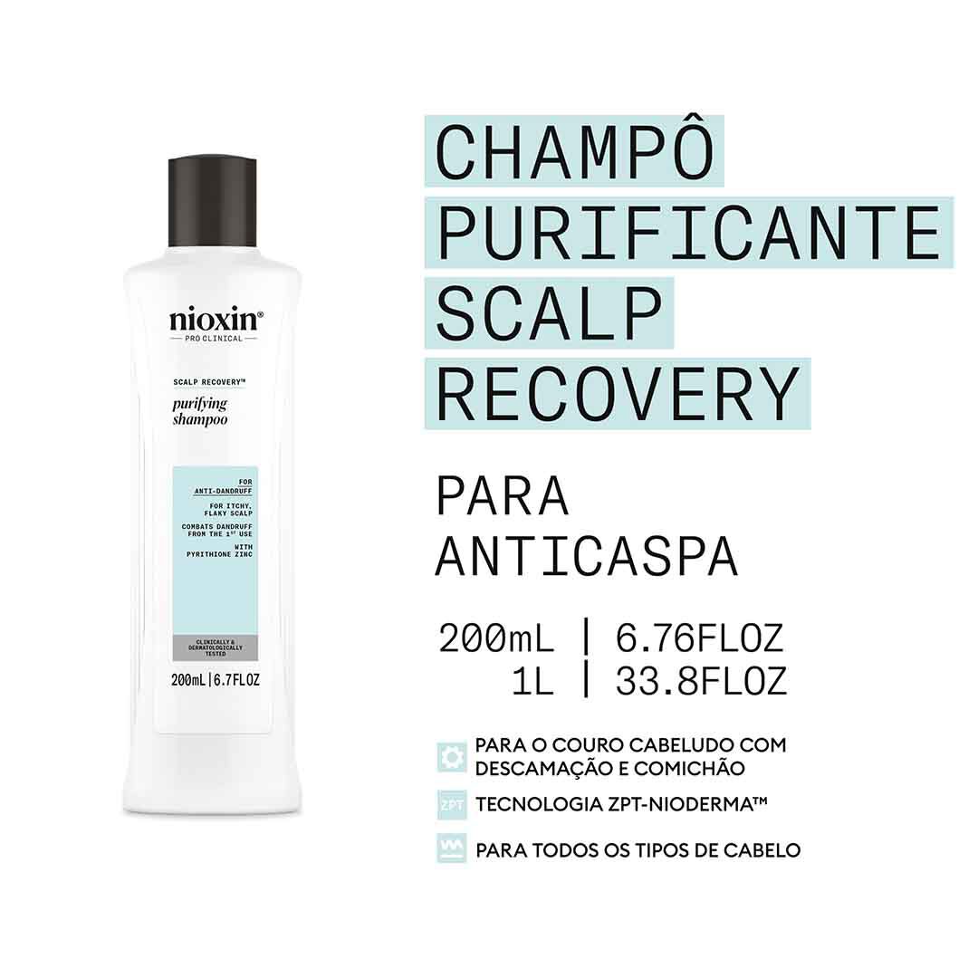 Champ&ocirc; Anti-Caspa - Nioxin - Scalp&nbsp;Recovery - Imagem 3