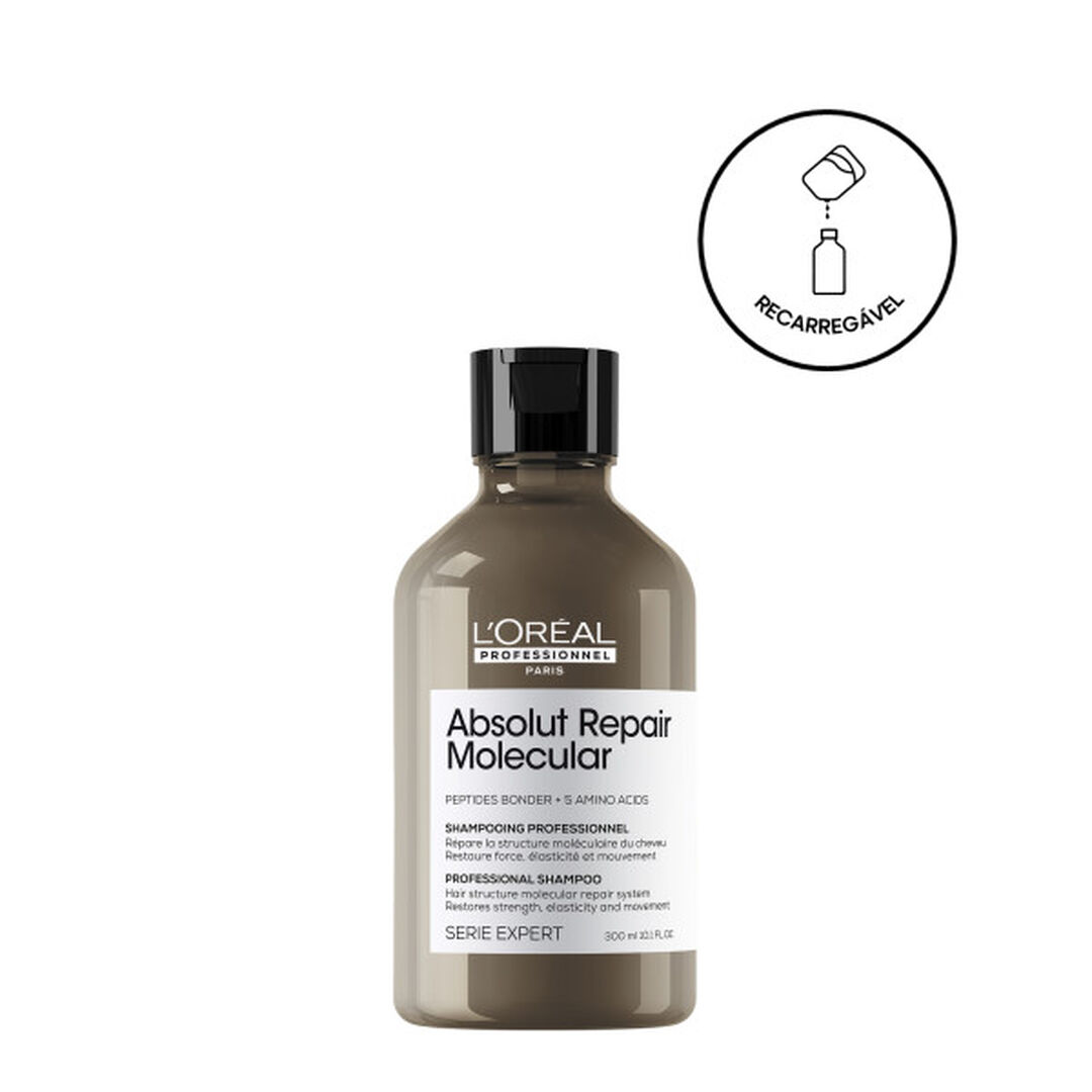 Shampoo Absolut Repair Molecular - L'OR&Eacute;AL PROFESSIONNEL - SERIE EXPERT - Imagem 1