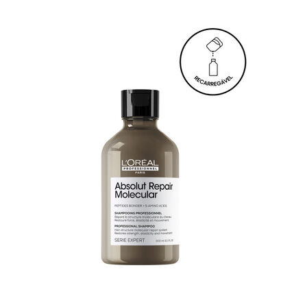 Shampoo Absolut Repair Molecular - L'OR&Eacute;AL PROFESSIONNEL - SERIE EXPERT - Imagem
