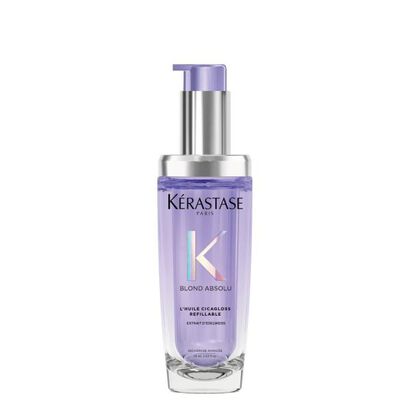 ÓLEO CAPILAR RECARREGÁVEL L'HUILE CICAGLOSS, PARA CABELO LOURO SENSIBILIZADO, ACLARADO OU COM MADEIXAS - KERASTASE - Blond Absolu - Imagem