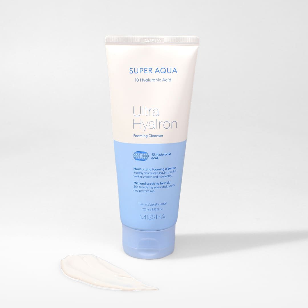 Super Aqua Ultra Hyalron Foaming Cleanser - Missha -  - Imagem 2