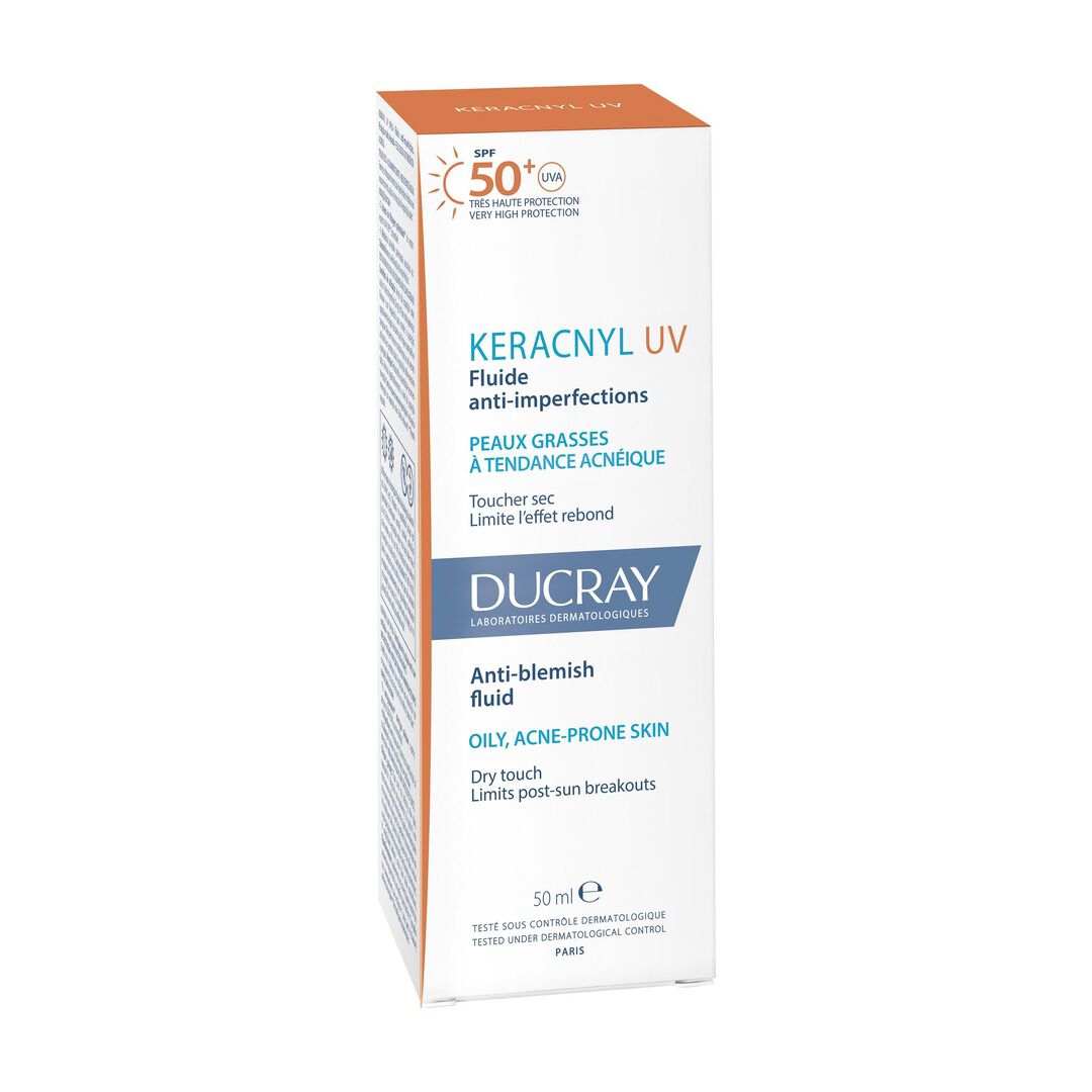 Ducray Keracnyl UV Flu&iacute;do Anti-Imperfei&ccedil;&otilde;es FPS50+ 50ml - DUCRAY -  - Imagem 8