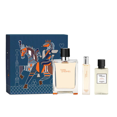 Coffret Terre d'Herm&egrave;s EDT 100ml+ 15ml + ASL 40ml FD26 - Herm&egrave;s - TERRE D'HERMES - Imagem